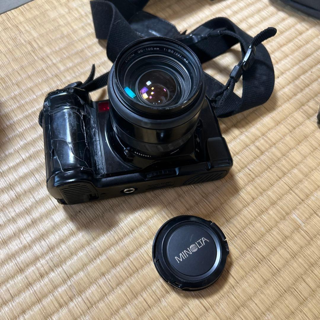 【ジャンク品】MINOLTA Canon カメラ3点/レンズ1点/バッグセット