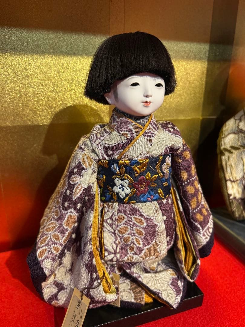 市松人形 久楽朋　男の子　縮緬　サイズ17 MK-12-4