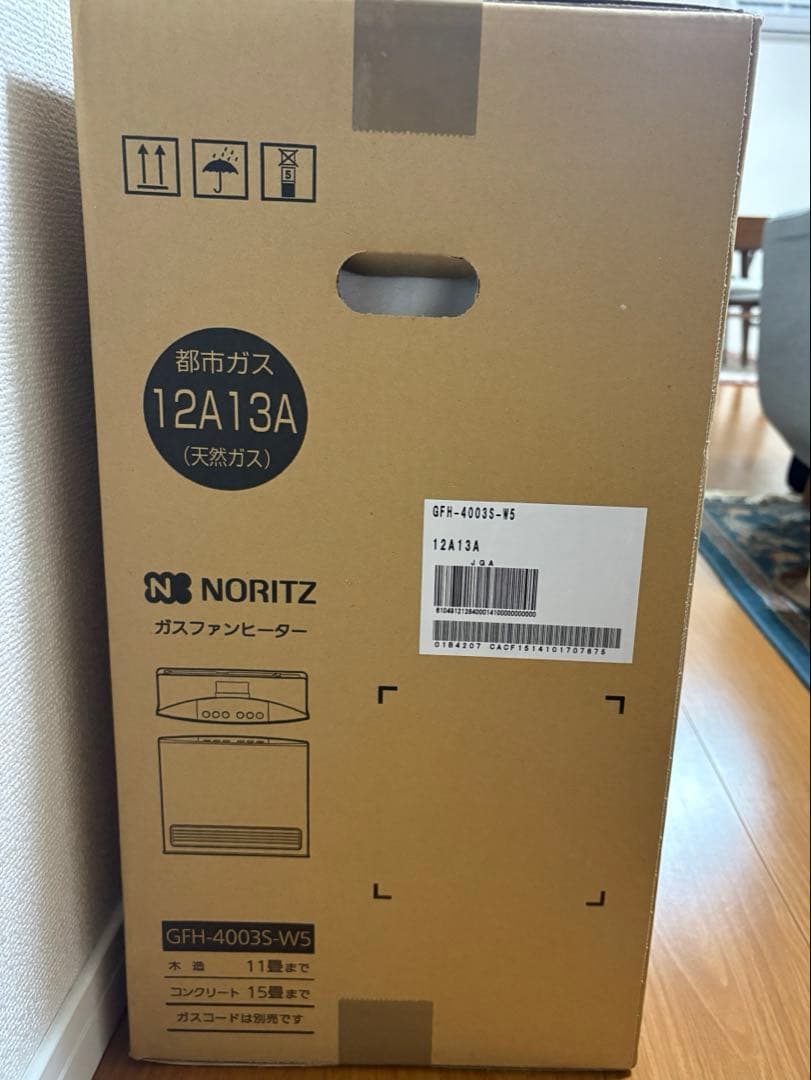 NORITZ ガスファンヒーター GFH-4003S-W5