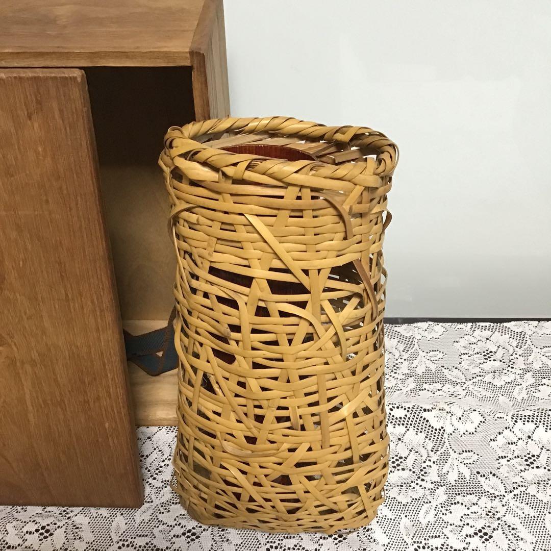 【週末値下】茶道具　鉈籠　花入れ　籠　花押