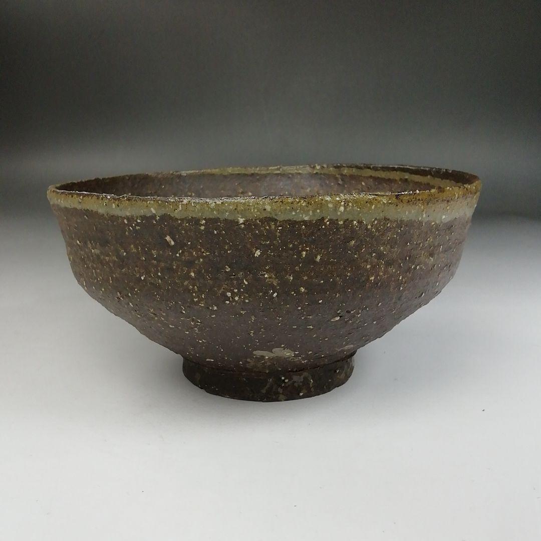 Ｗ２４９　茶碗　『高麗柿ノ帶　茶碗』『趙誠主 作』『紫野 神波東嶽 書付』　共箱