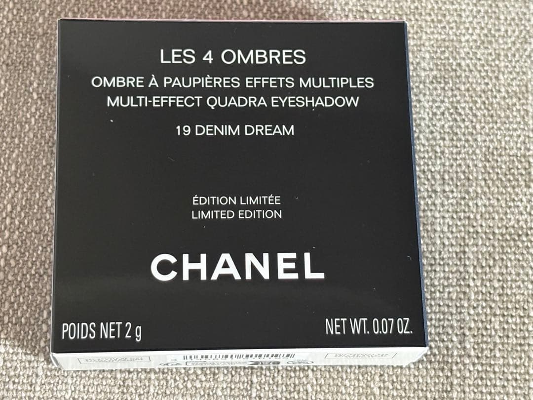 【新品】CHANEL レ キャトル オンブル 19 デニムドリーム ポーチ付