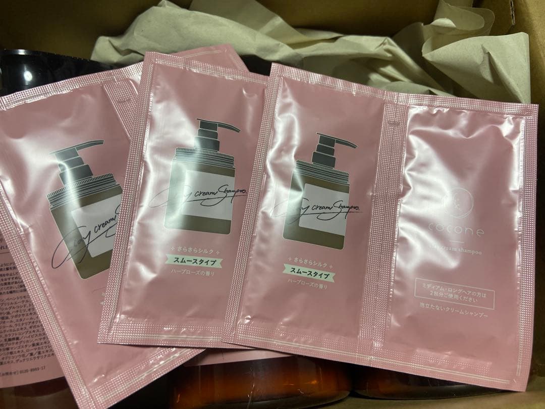 Cocone クリームシャンプー 300ml ×3本＋サンプル6回分