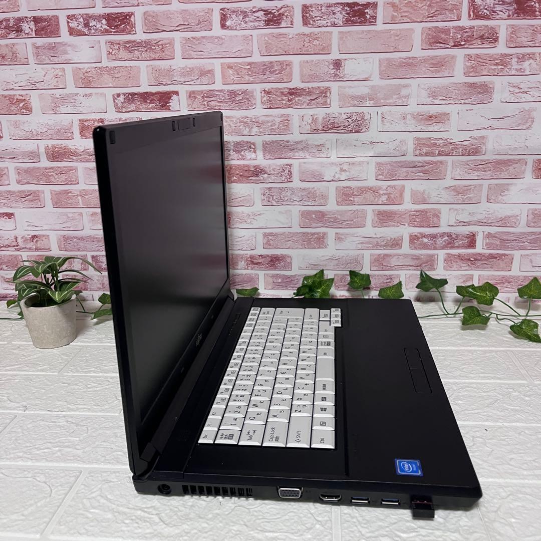 ★美品富士通SSD128GB メモリ8GB★A576/S DVDノートPC436