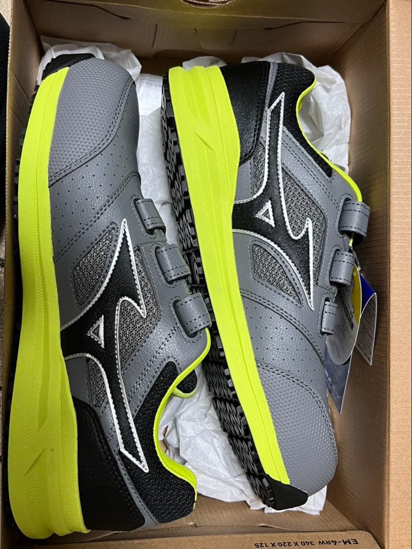 Mizuno 安全靴 グレー/イエロー