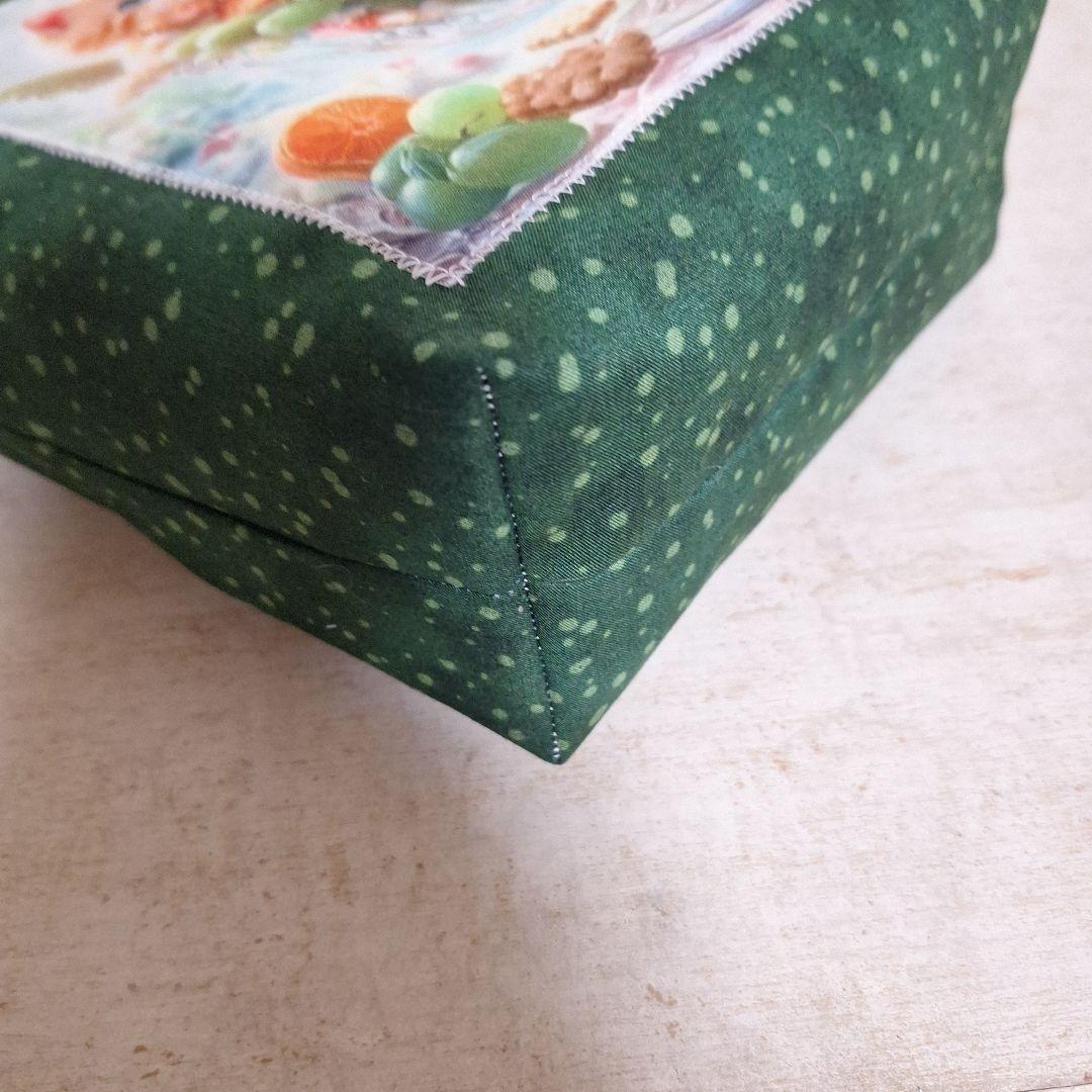 激レアねこパネル生地　ハンドメイド　片面パネル布バスケット