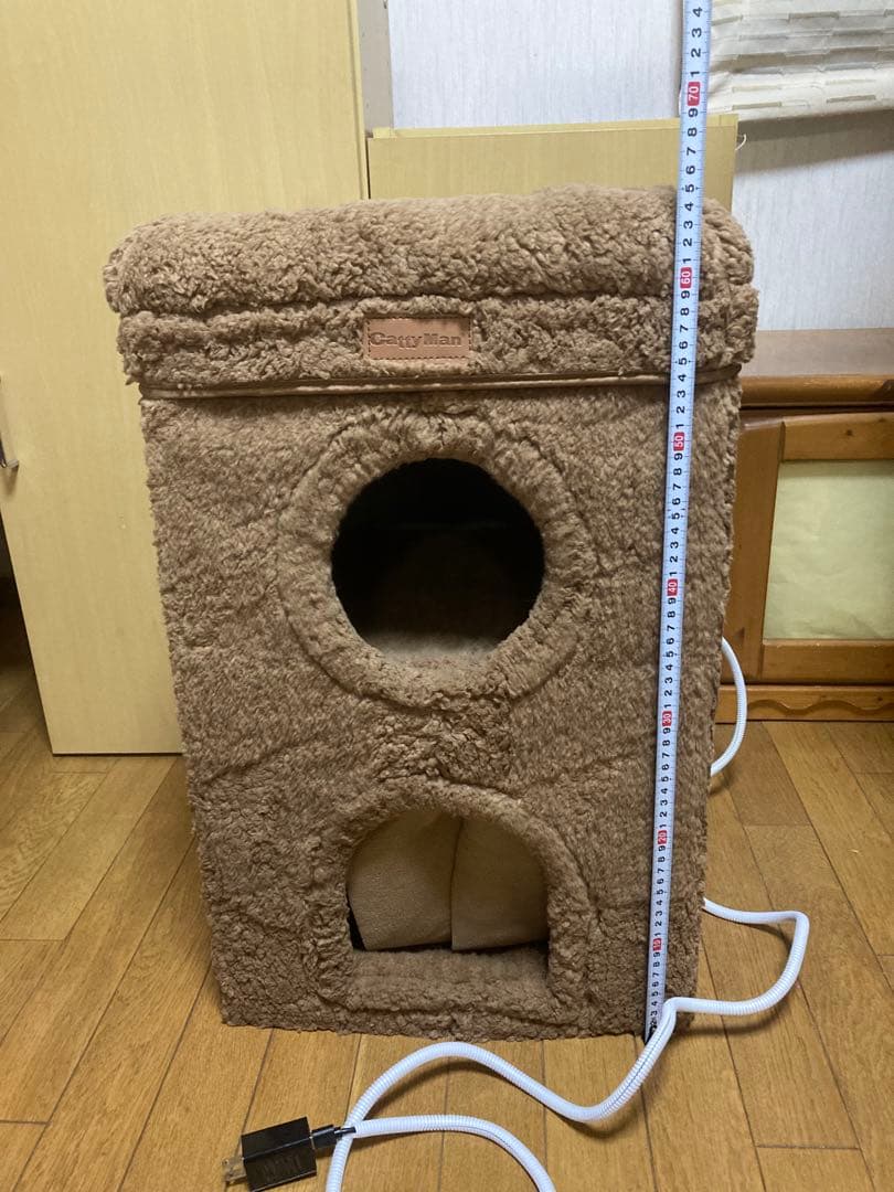 50%OFF!ペットヒーター 暖房機能付き猫ハウス　キャティーマン　ホットホーム