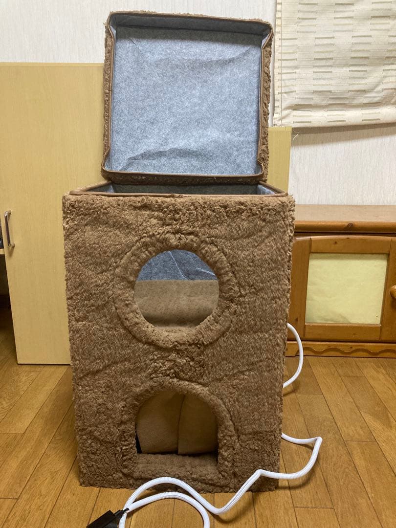 50%OFF!ペットヒーター 暖房機能付き猫ハウス　キャティーマン　ホットホーム