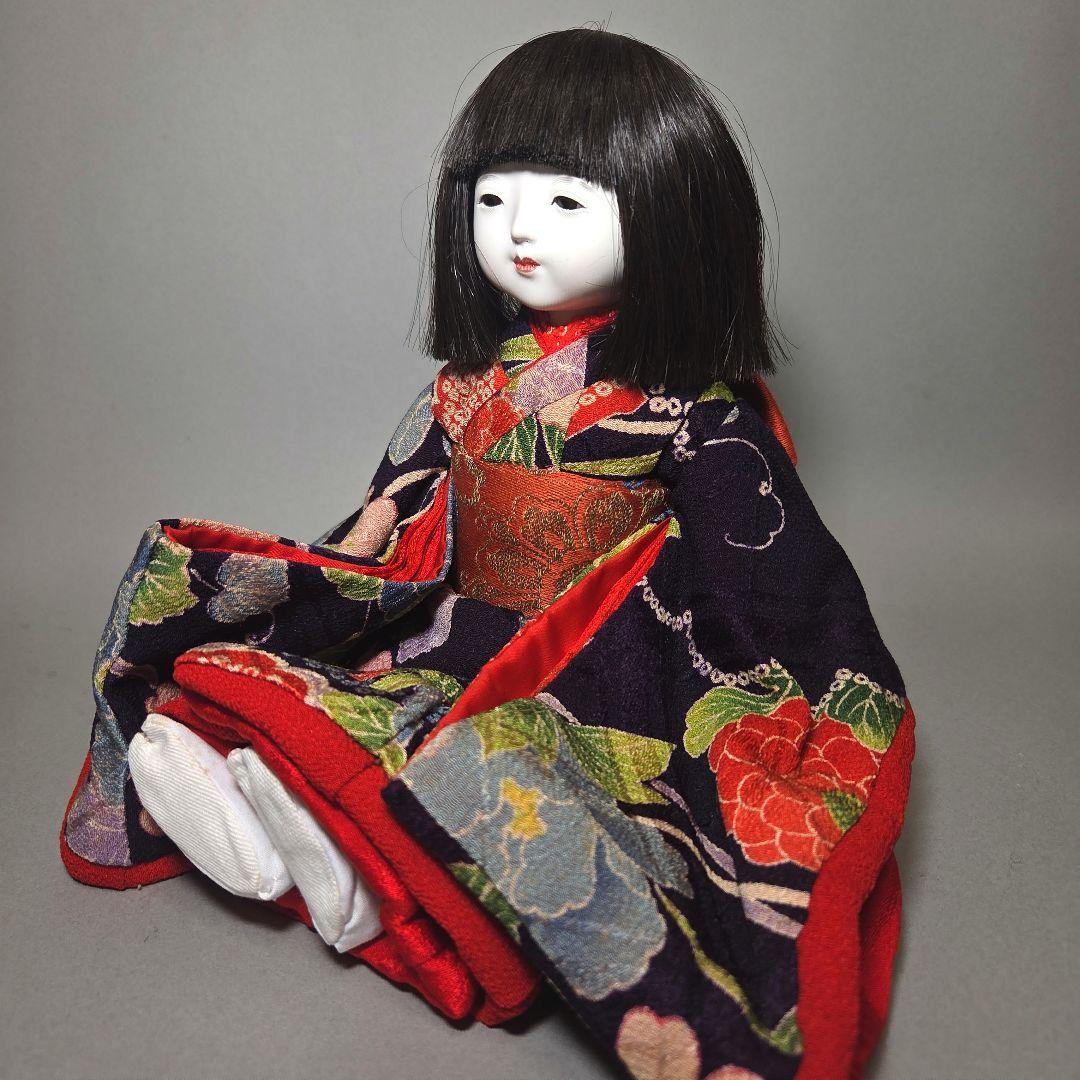 小さな市松人形　女の子　工房朋　春幸作