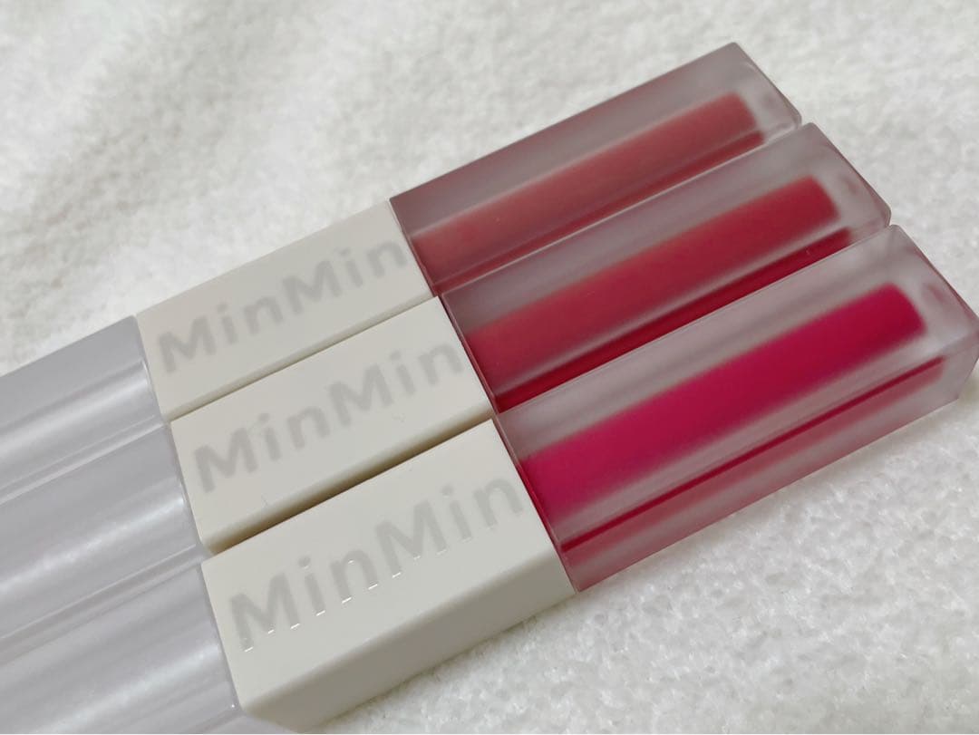 Min Min リップ3色セット・ナイトケア付き