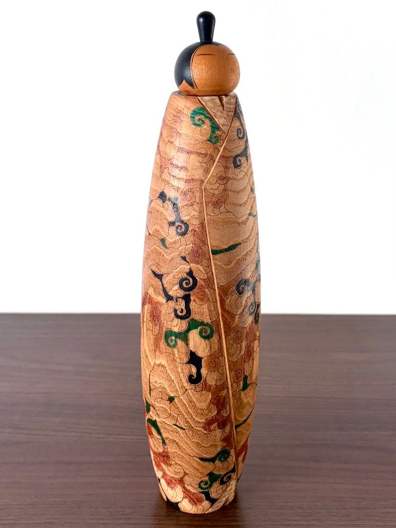 栗林 一雪 Issetsu 創作 こけし kokeshi 人形 繊細 古美術