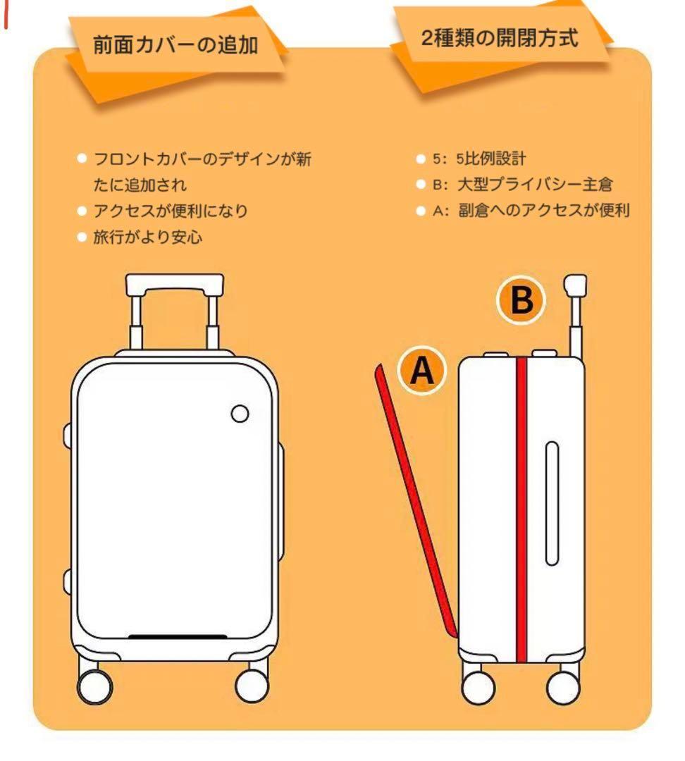 キャリーケース スーツケース 旅行 出張 耐衝撃 カップホルダー付きp45