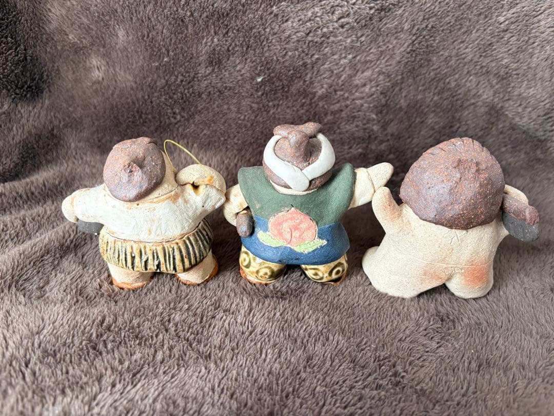 【美品】三太郎　陶器　端午の節句陶人形　河井美晴
