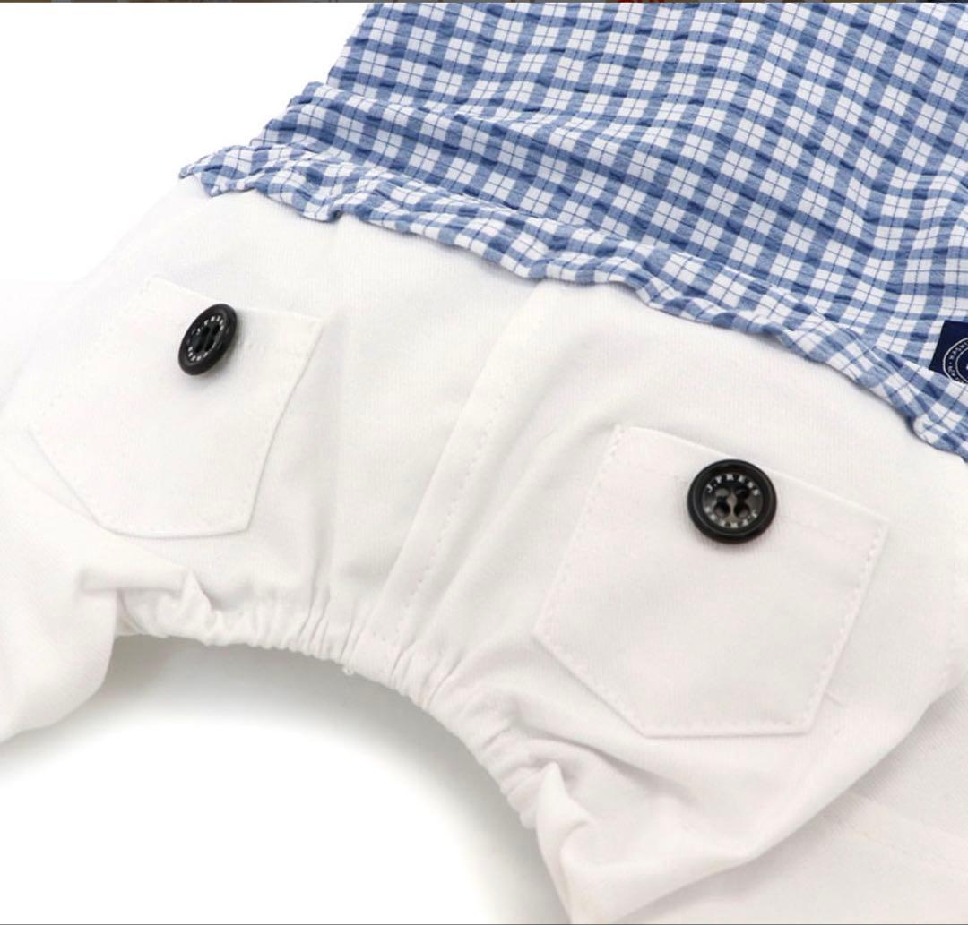 新品未使用【ペットパラダイス】J.PRESSロンパースSSサイズ韓国犬服