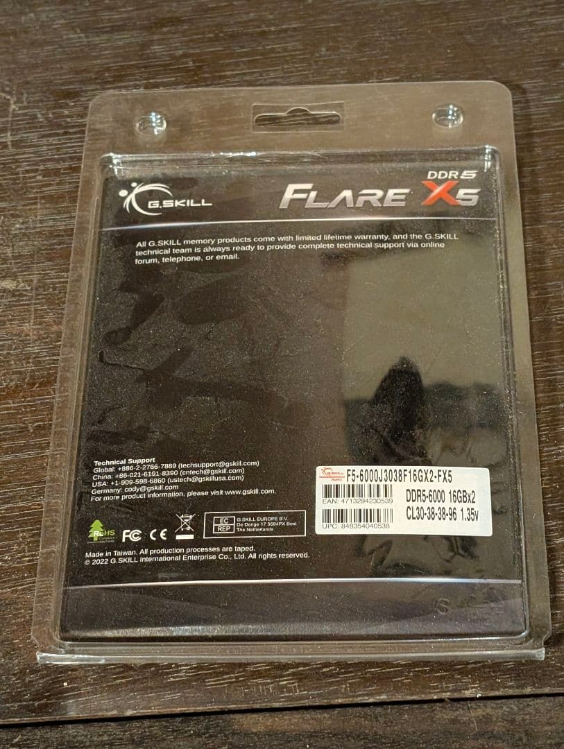 メモリー G.SKILL FLARE X5 DDR5 6000 c30 32GB