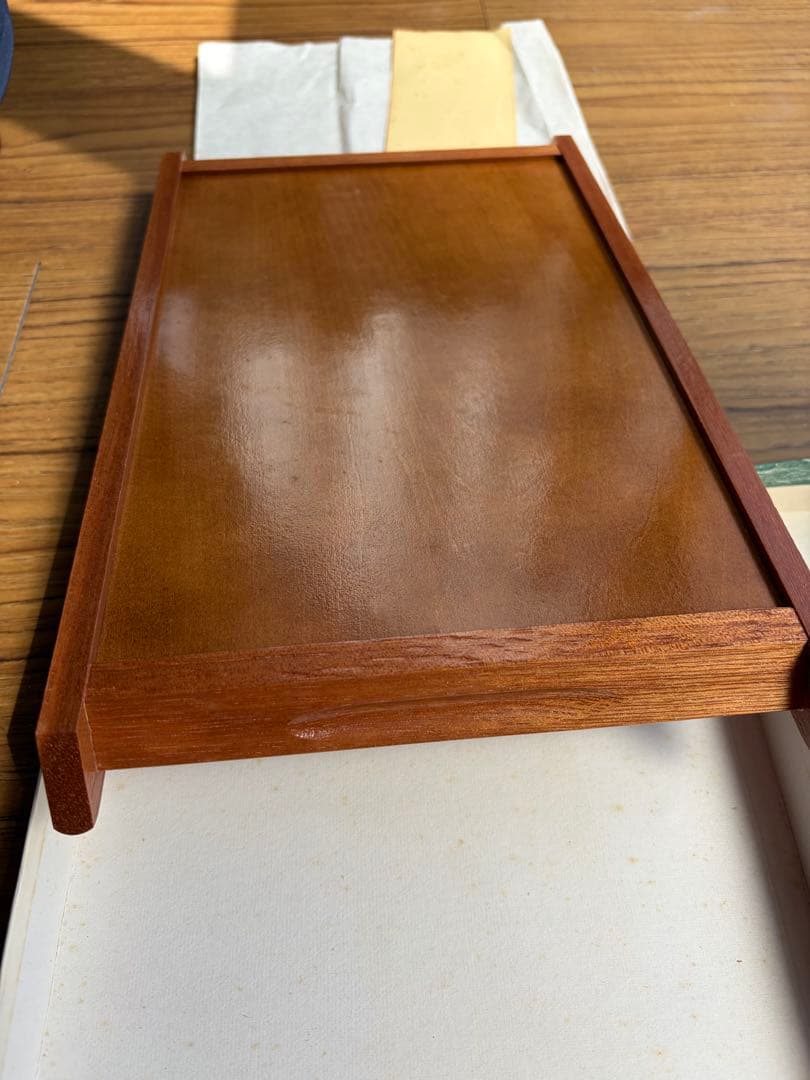 箱根寄木細工　お盆　（トレー　伝統工芸品　アンティーク）