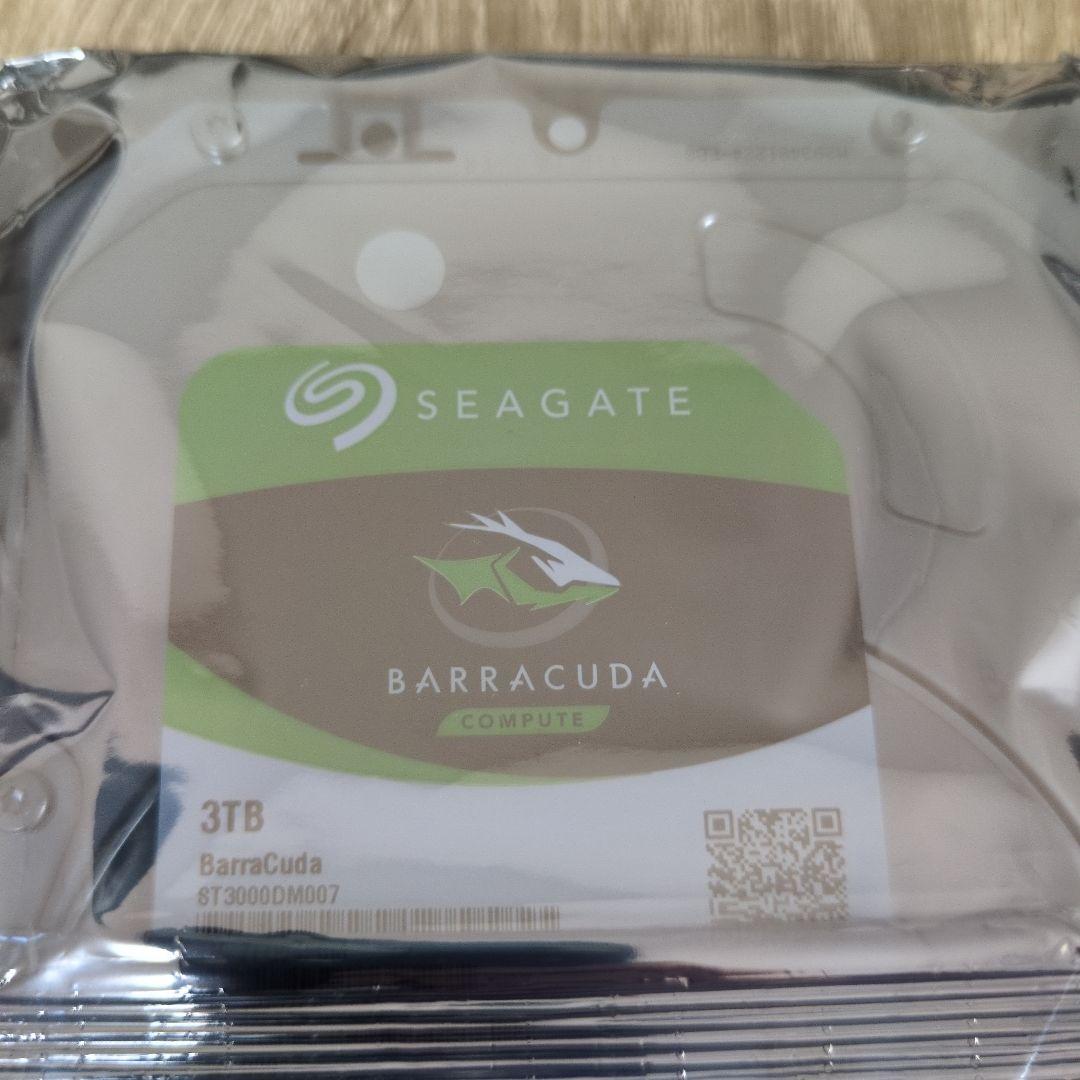 Seagate BarraCuda 3.5 3TB 内蔵HDD SATA 未開封