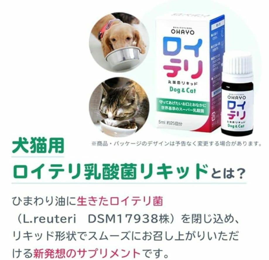 ロイテリ 乳酸菌 犬猫用リキッド Dog&Cat 5mL(約1カ月分) 3箱