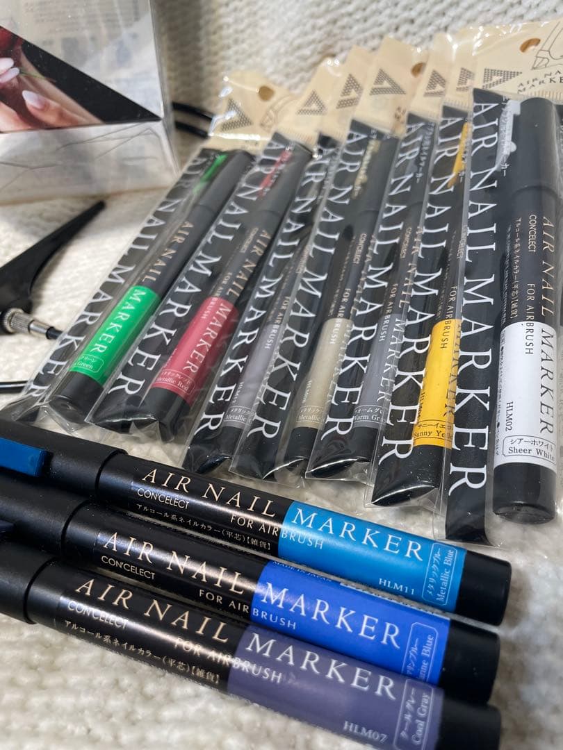 CONCELECT AIR NAILSYSTEM 本体＋10色エアネイルシステム