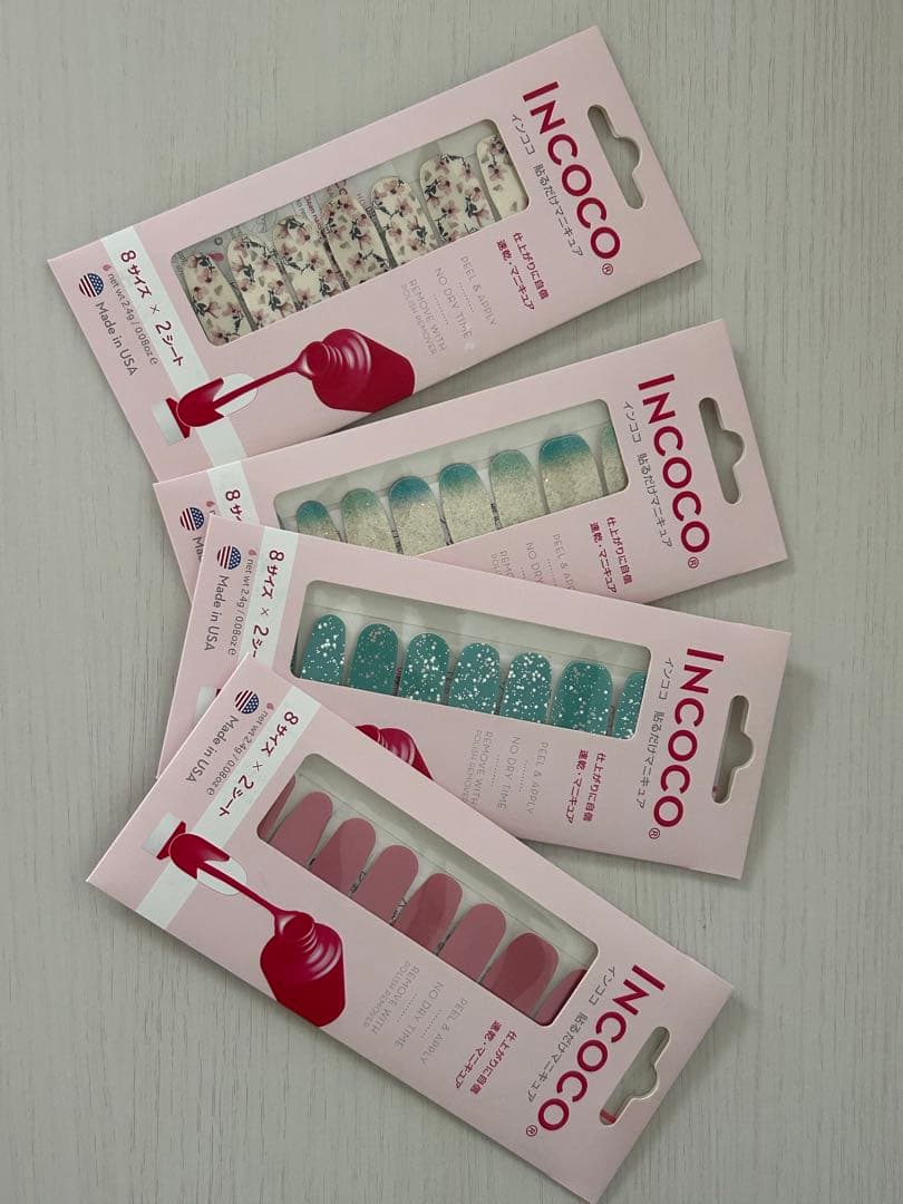 【バラ売り可能】未使用品　INCoco ネイルチップ 13セット