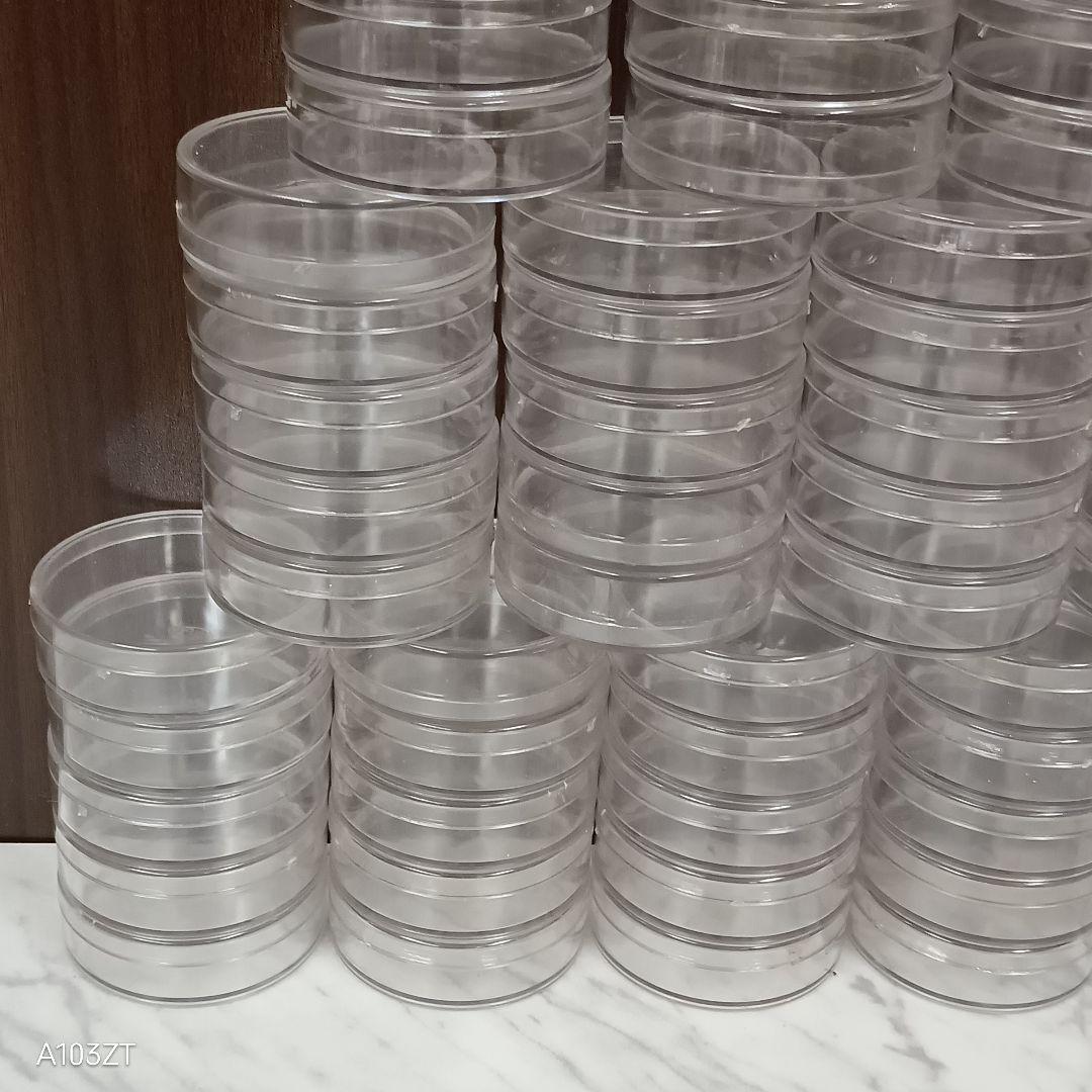 未使用品 七宝焼 釉薬入れ 100個 セット プラスチック 釉薬ケース パレット