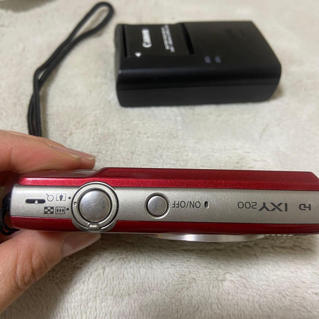 【付属品あり】Canon IXY 200 レッド コンパクトデジタルカメラ