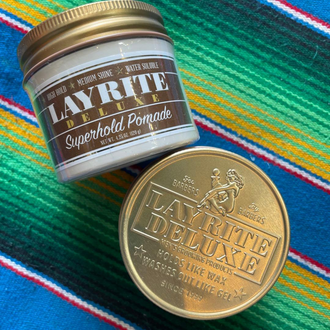 LAYRITE Superhold Pomade 4.25oz バーバー水性