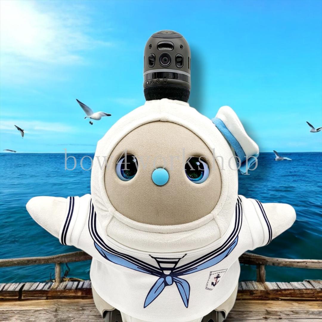 ラボット LOVOT ラボットの服ハンドメイド セーラープリントブルーセット