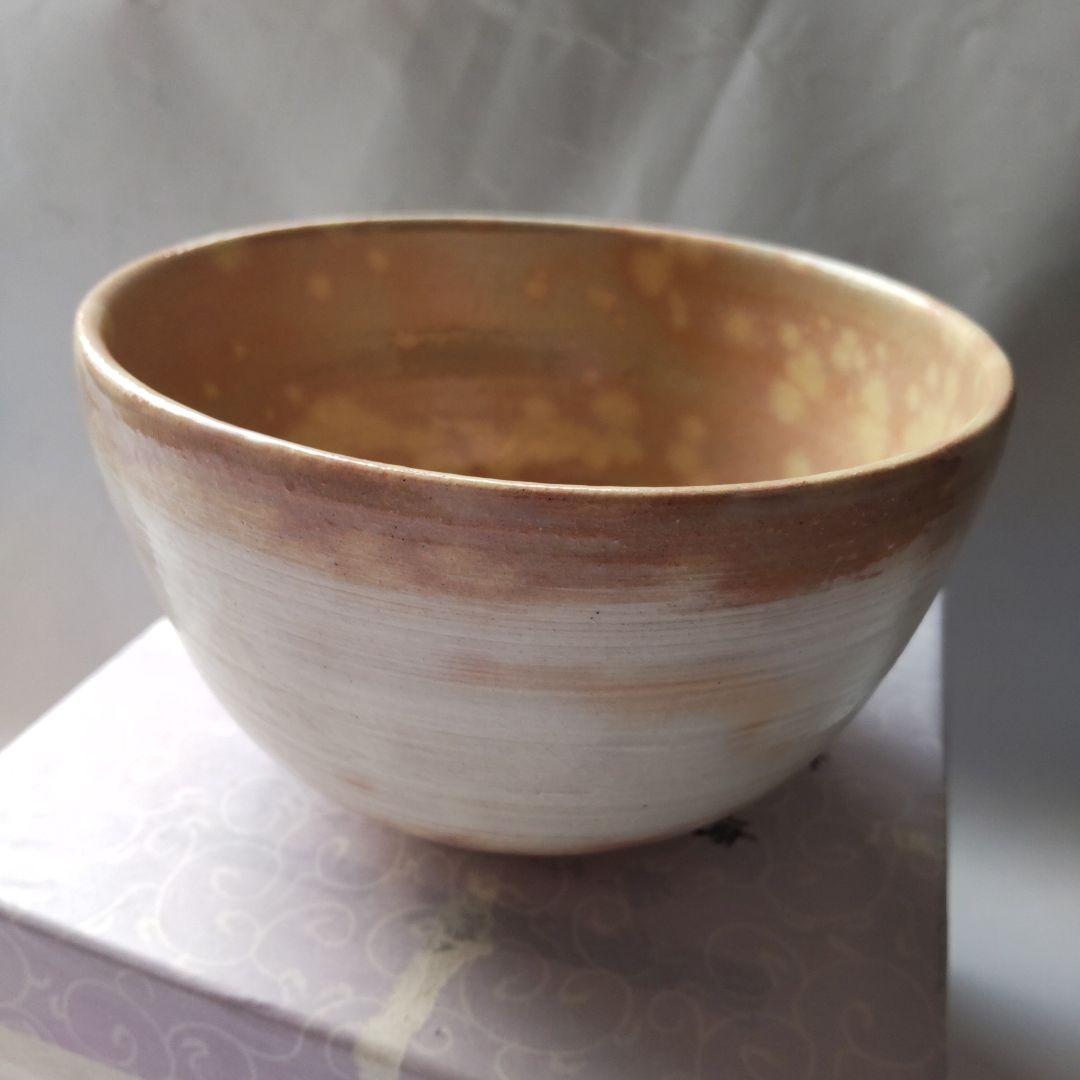 京焼 田中紫峰 作 色絵 獅子舞 松竹梅 茶道具 抹茶碗 茶碗 新品 未使用