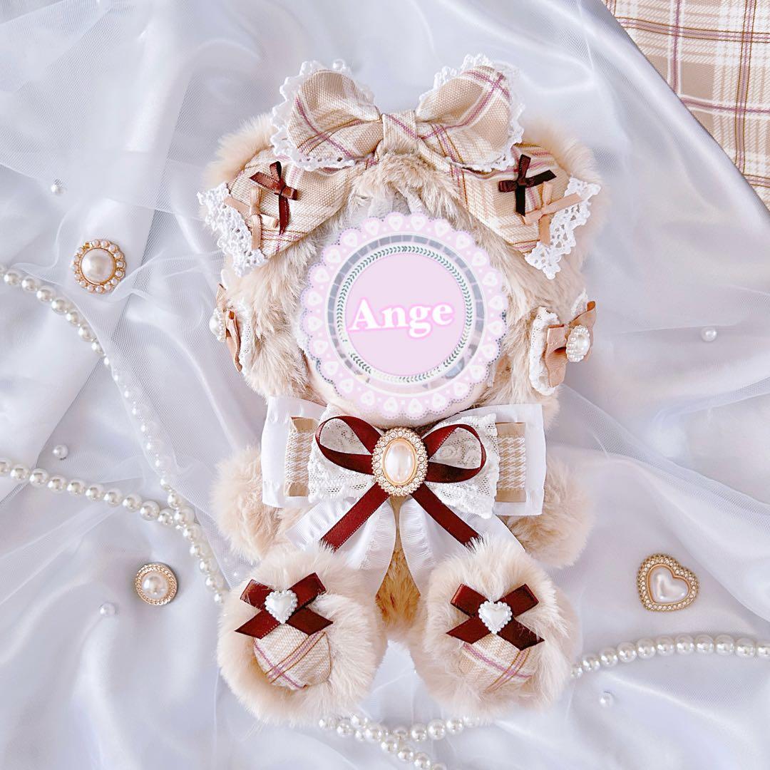 ロリィタテディ　ぬい服　着ぐるみ　16cm おすわり　新衣装サイズ R7-129