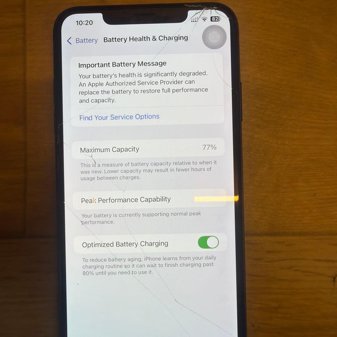 【ジャンク】iPhone XS Max 256GB スペースグレー