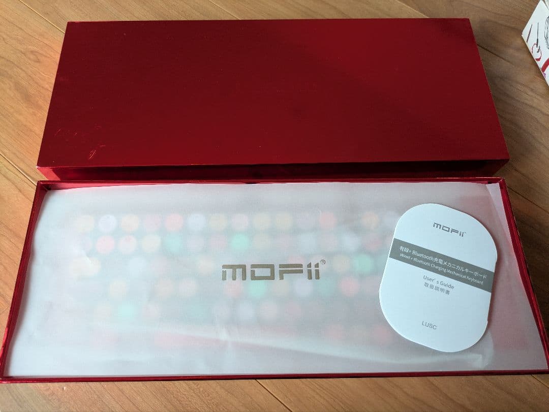 Bluetoothメカニカルキーボード 赤　美品