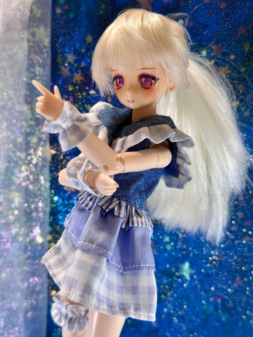 ドール服　アイドルショートパンツ衣装　ピュアニーモS／オビツ22対応サイズ