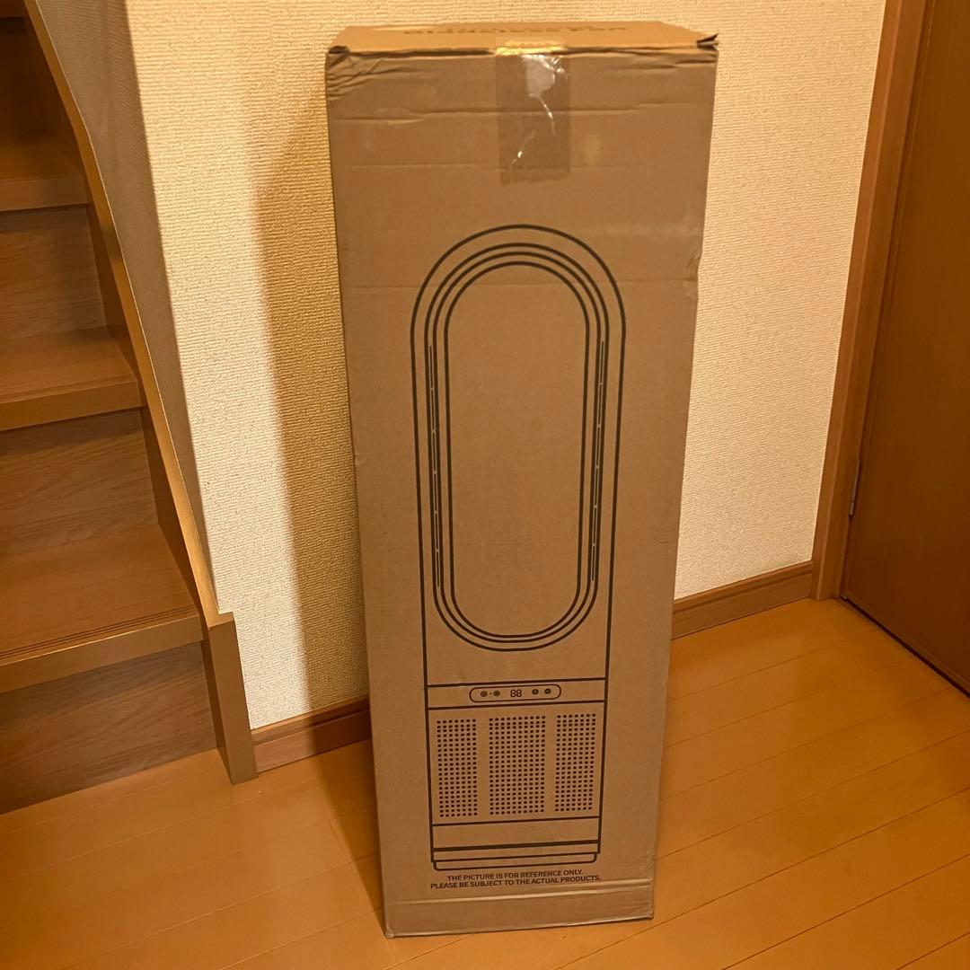セラミックヒーター 暖房器具 ファンヒーター　空気浄化・冷暖兼用　省エネ グレー