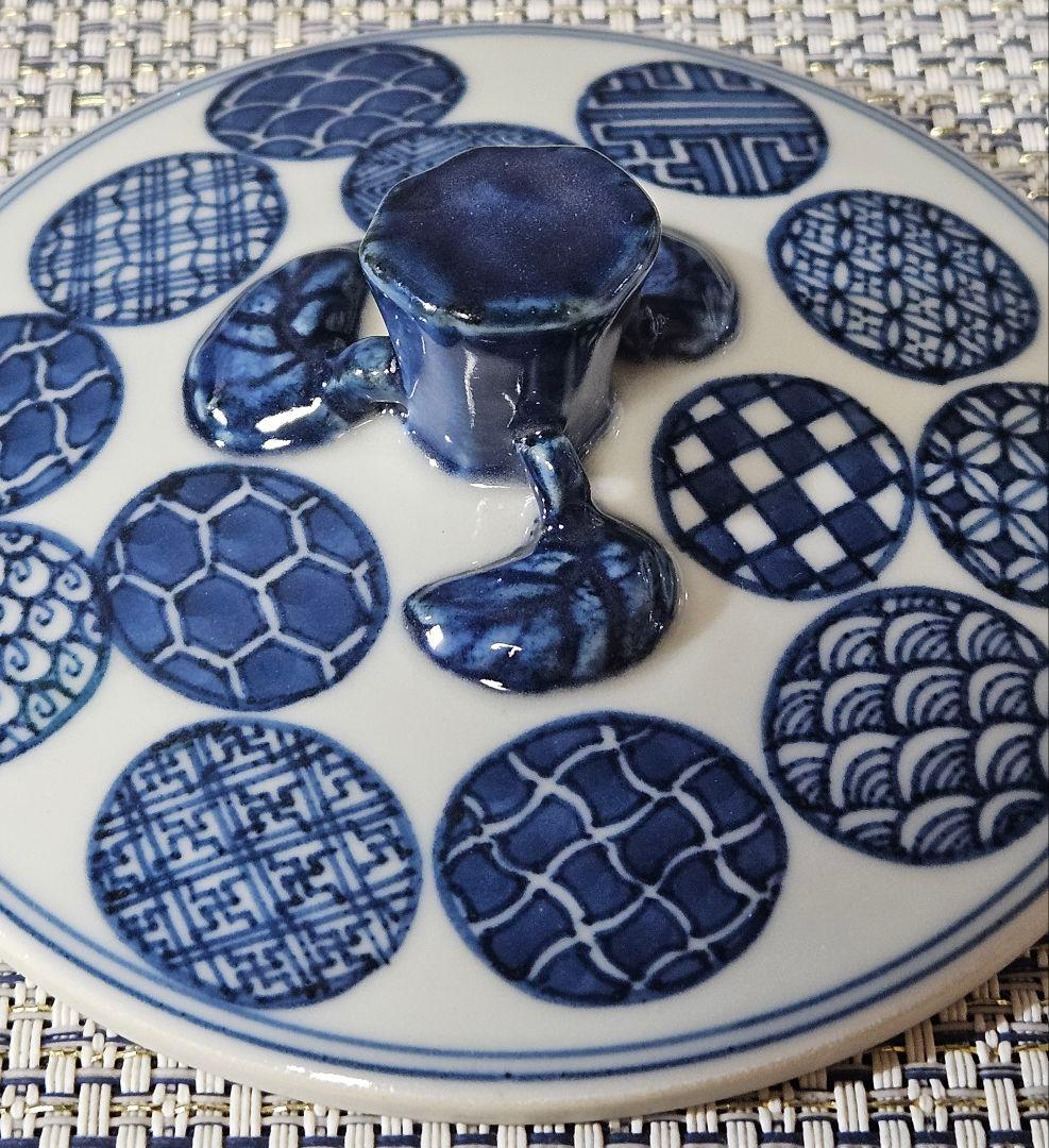 【秀逸品❗】清水焼　京焼　名工　山本壹楽造　染付　山水絵　水指　共箱　茶道具