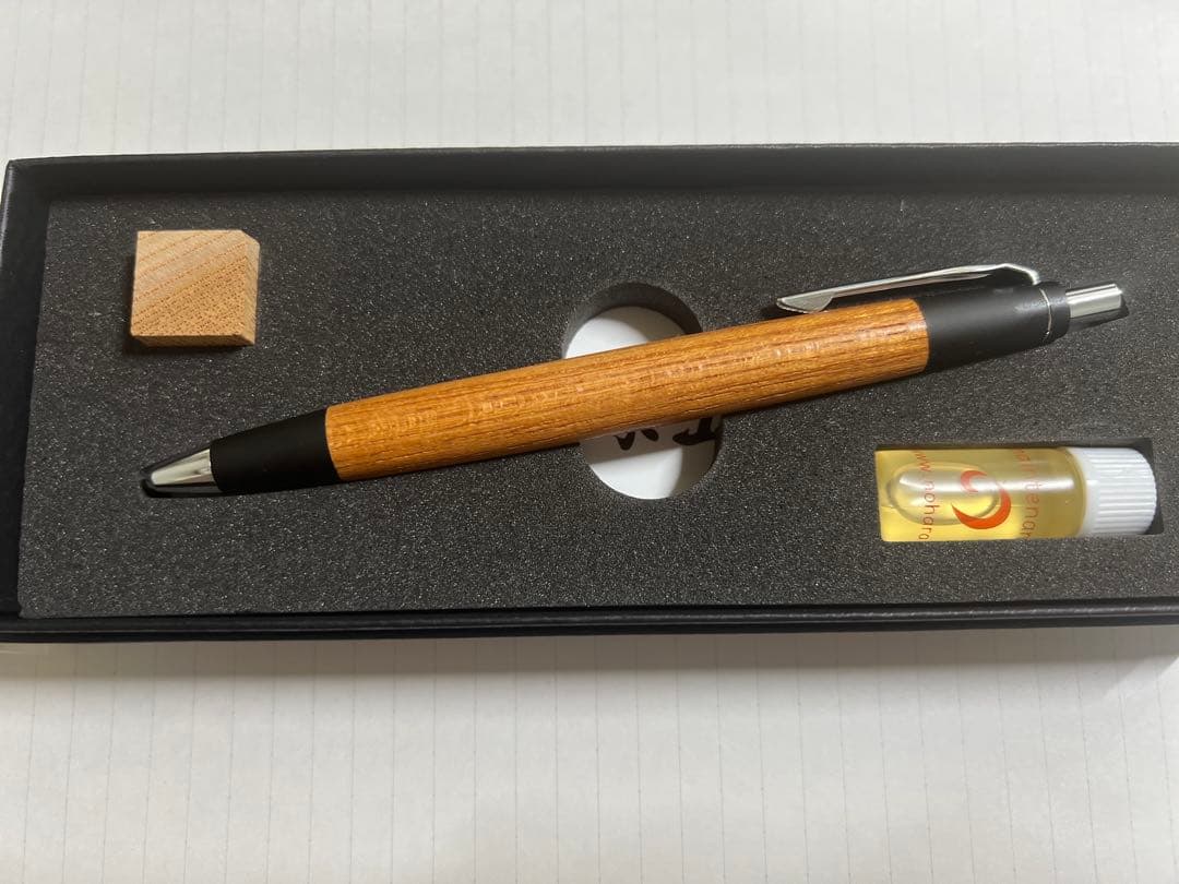 野原工芸 欅 新型シャープペン 銀金具