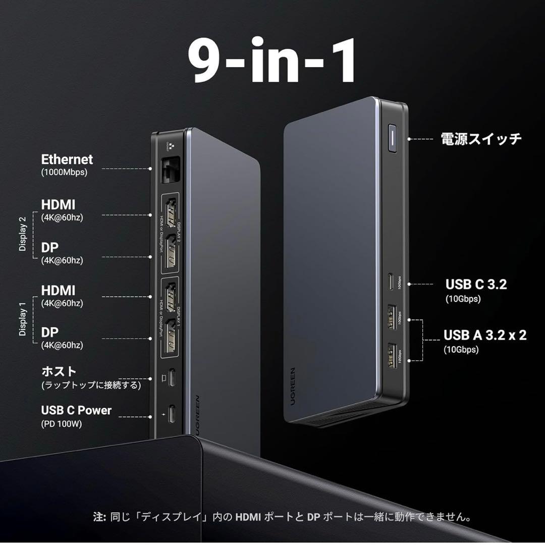 分配器・切替器 UGREEN Revodok pro 209 CM615