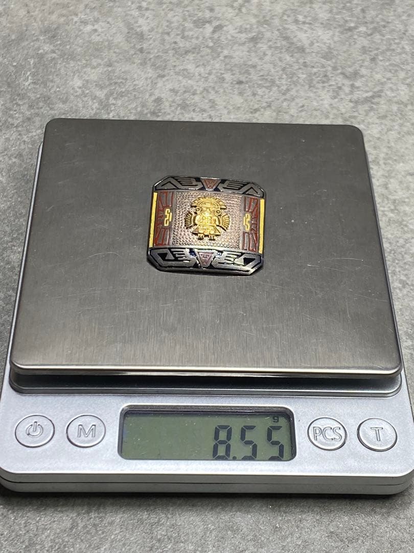 ヴィンテージ　ブローチ　ネックレストップ　sv925 silver 18K
