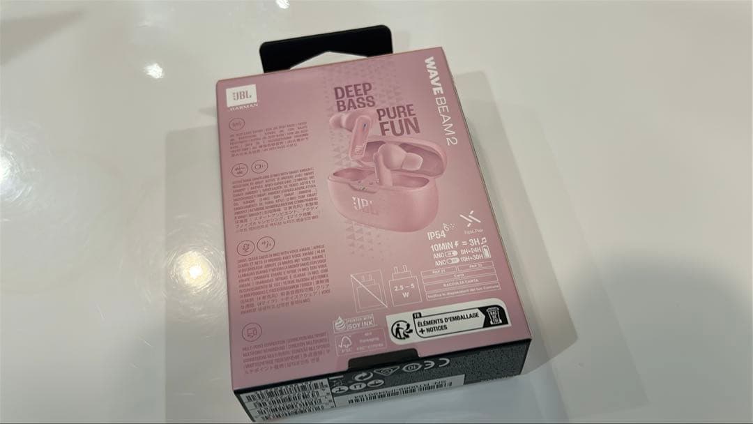 [新品未使用] JBL WAVE BEAM 2 ワイヤレスイヤホン ピンク