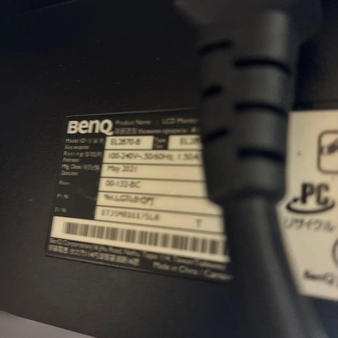 BenQ HDR対応ディスプレイ 本体動作確認済み
