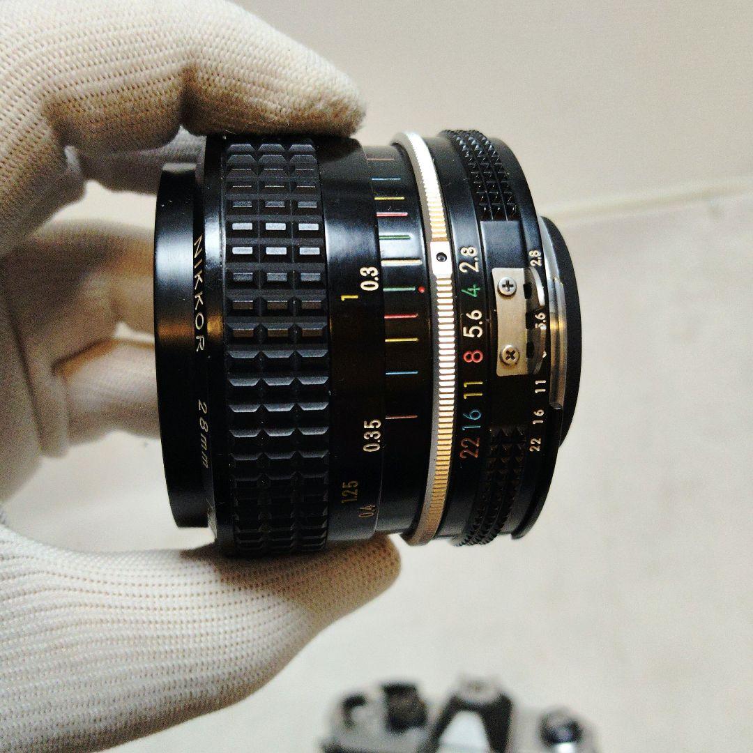 【美品】Nikon FM Nikkor28mm f2.8 単焦点レンズ