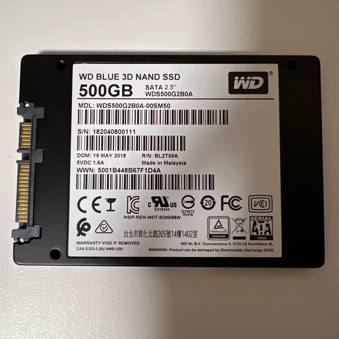 WD BLUE 500GB SATA SSD 2.5インチ