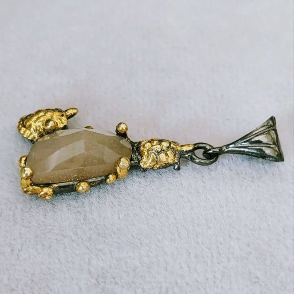＊NEW＊ トルコ製 ハンドメイド 天然石 ペンダントトップ シルバー925