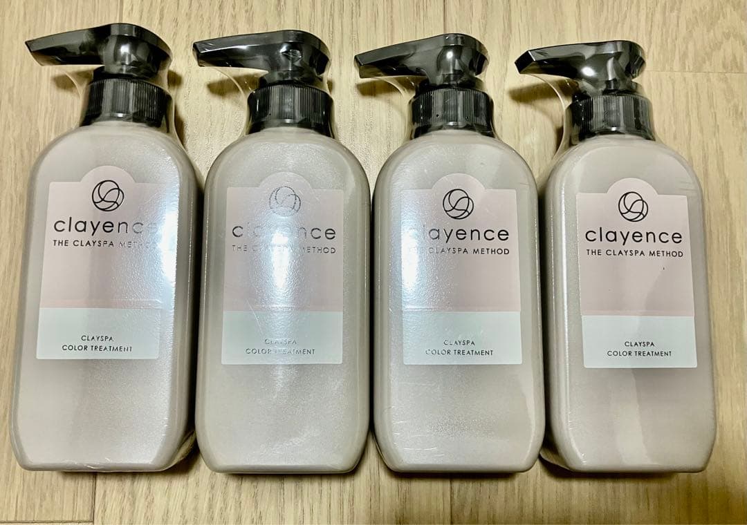 clayence クレイスパトリートメント キャメルブラウン235g 4本セット