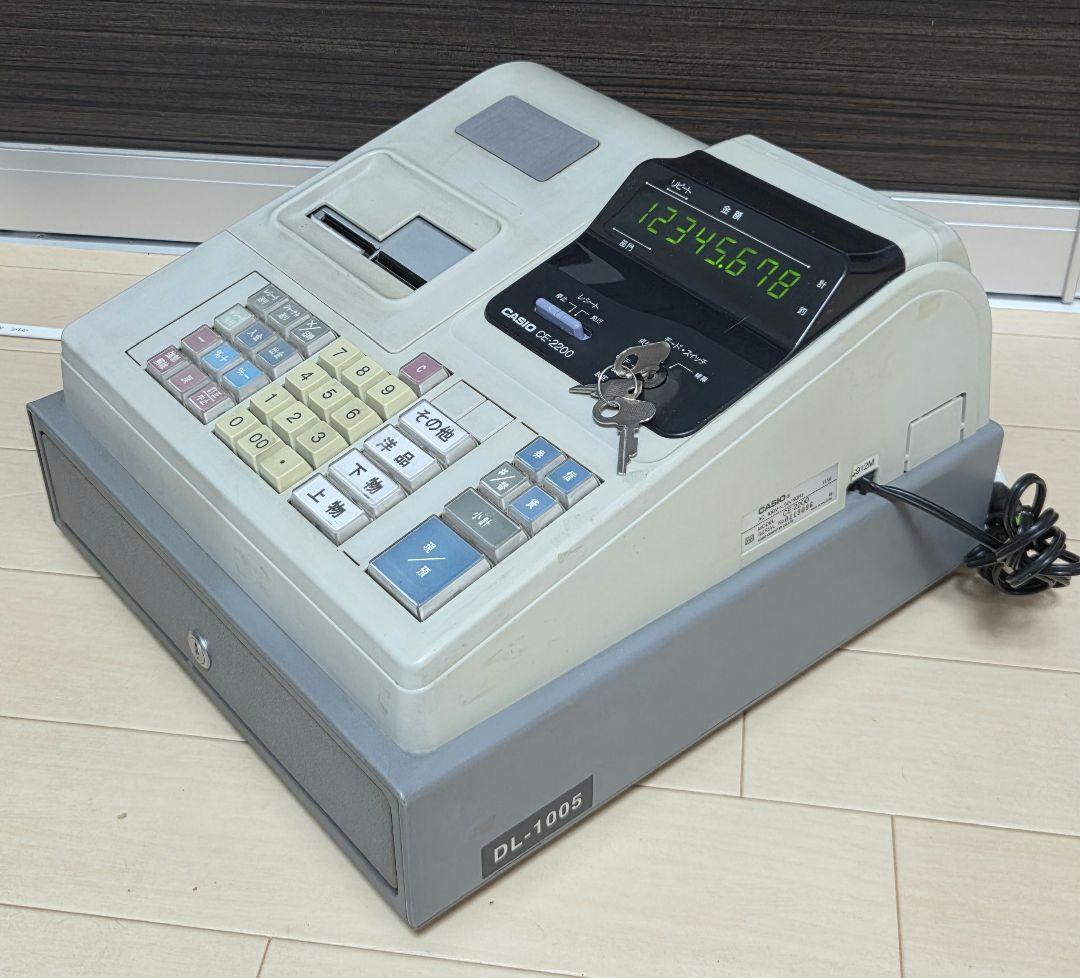 CASIO カシオ　レジスター　CE-2200 V 説明書付 現状品