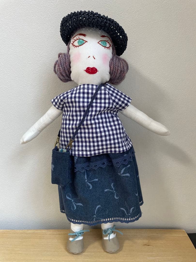 大人着せ替え布人形　春夏コーディネート色々一式セット　ハンドメイド