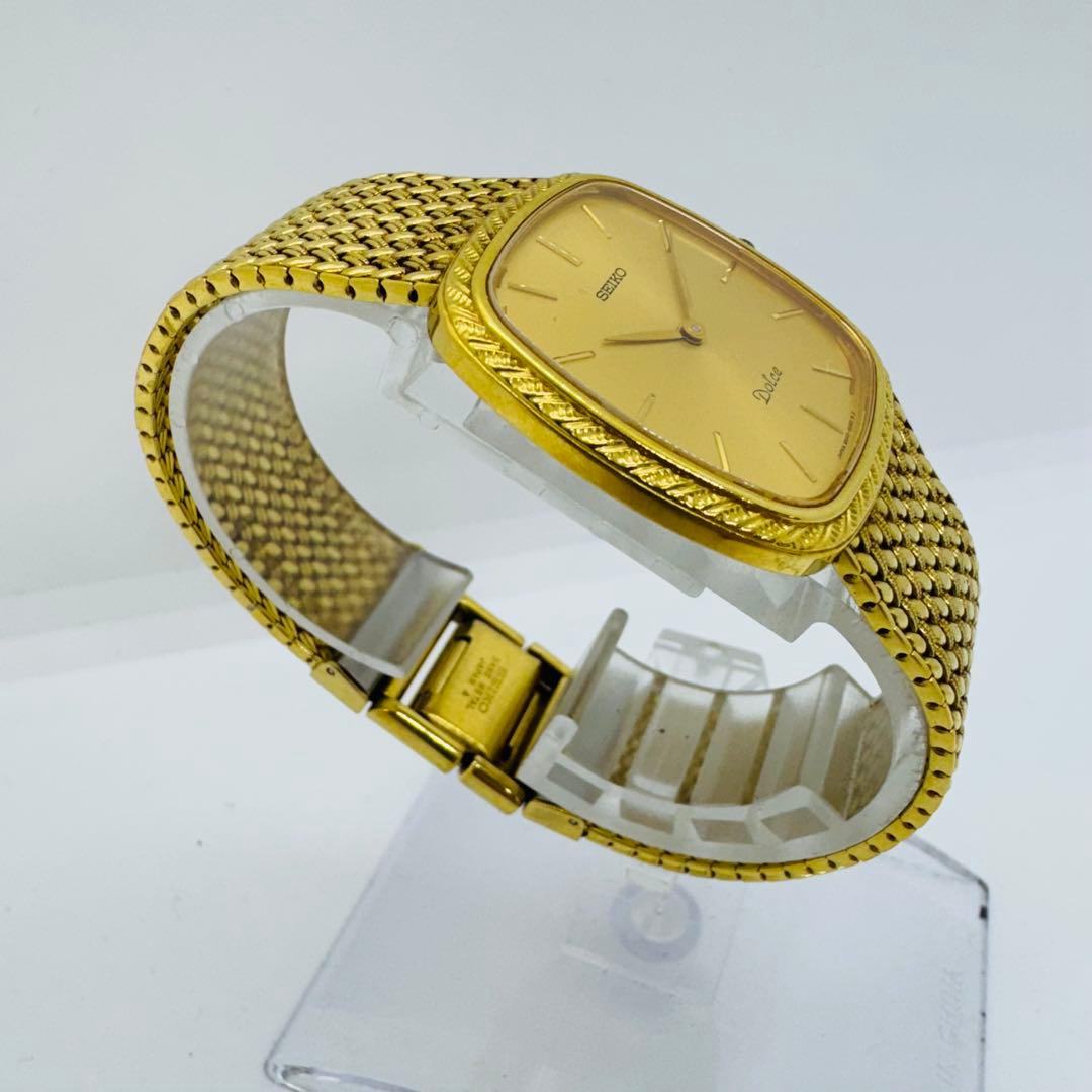 ✨SEIKO✨セイコー✨ドルチェ✨8N40-5040✨ゴールド文字盤✨腕時計✨