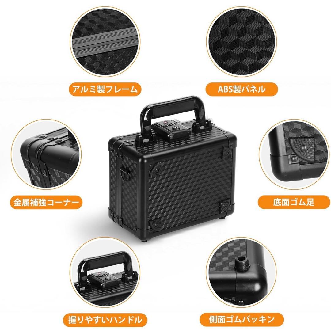 Caseland 鑑定済みトレカ用アタッシュケース アルミ製 (TSAロック黒)
