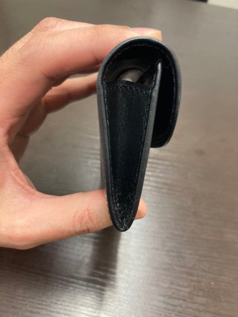 Cartier カルティエ メガネケース ネイビー レザー サファイアライン