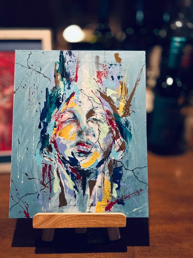 【絵画】乗光【アート】抽象画 人物画 インテリア アクリル画